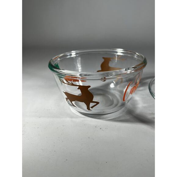 Christmas Glass Cookies For Santa Plate Carrots For Reindeer Bowl Clear Dishes - Picture 9 of 16